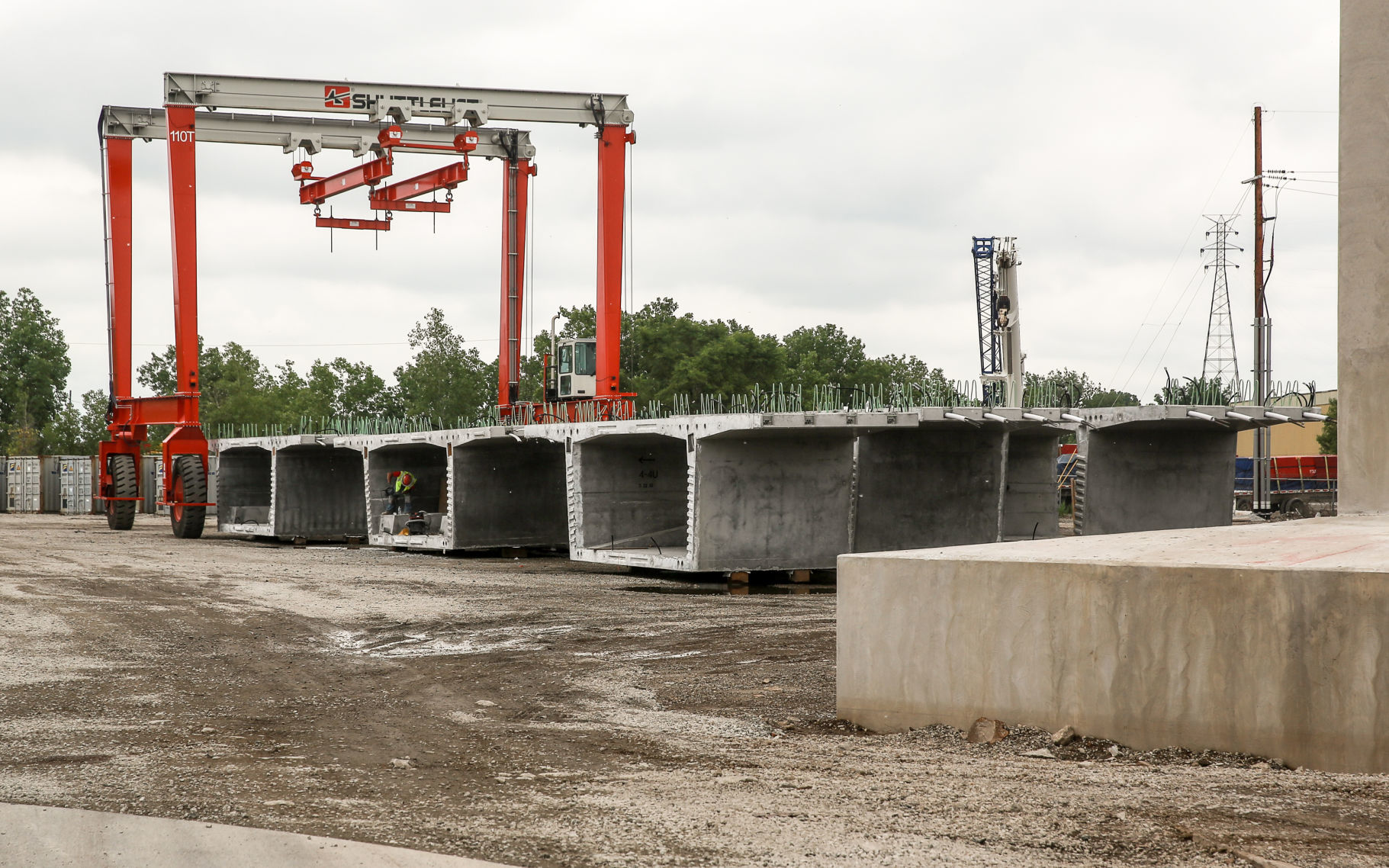 Cline Avenue Bridge construction project